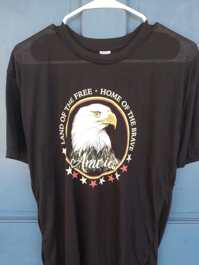 Land of The Free, Home of The Brave T-Shirt (Size Medium)