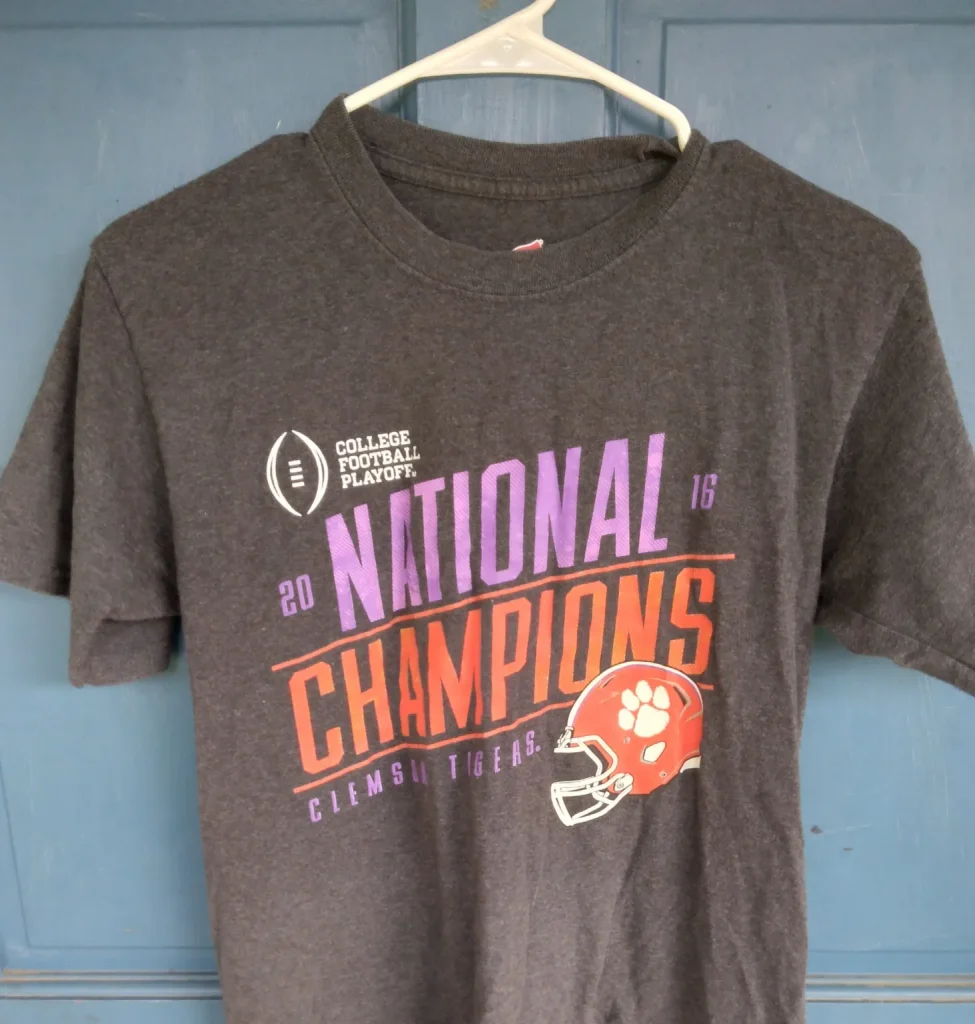 Clemson 2016 National Champions T-Shirt (Size Large)