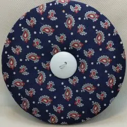Dark Blue With Red Paisley
