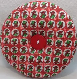 Red with Red and Green On White