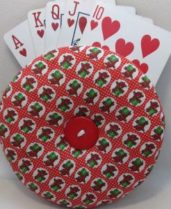 Red with Red and Green On White